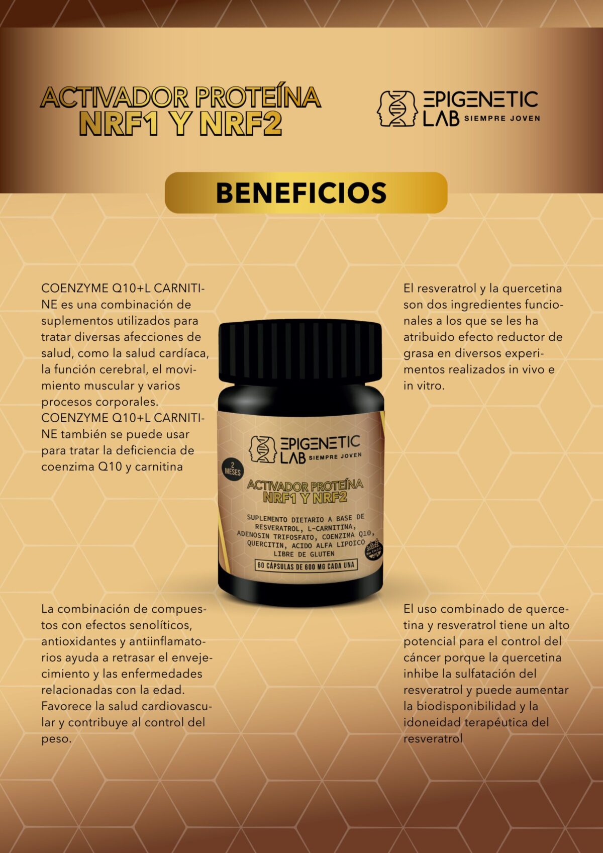ACTIVADOR DE LA PROTEINA NRF1 Y NRF2 X 60 CAPSULAS SIN TACC - Image 8