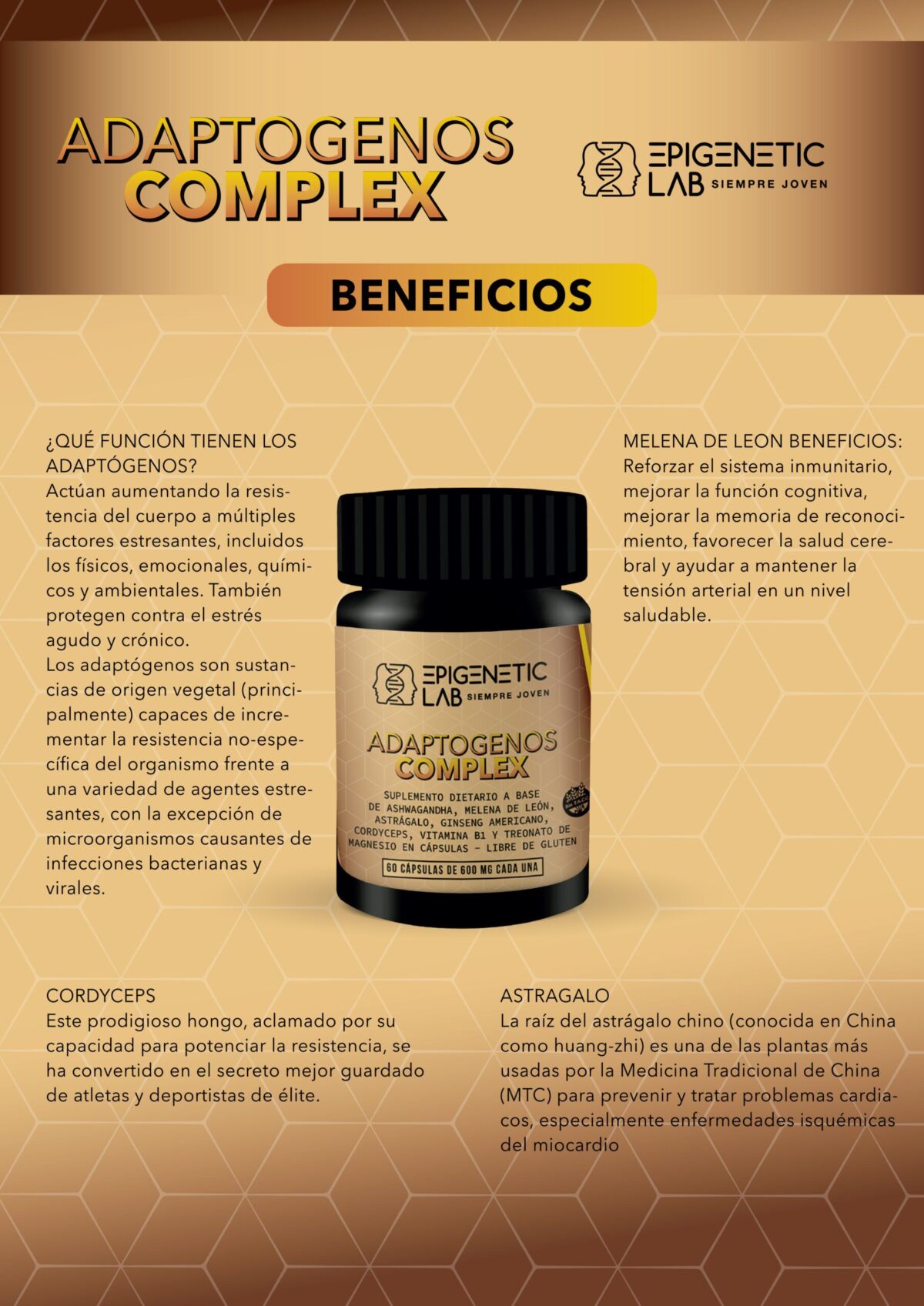 ADAPTOGENOS COMPLEX X 60 CAPSULAS DE 600 MG SIN TACC - Image 8