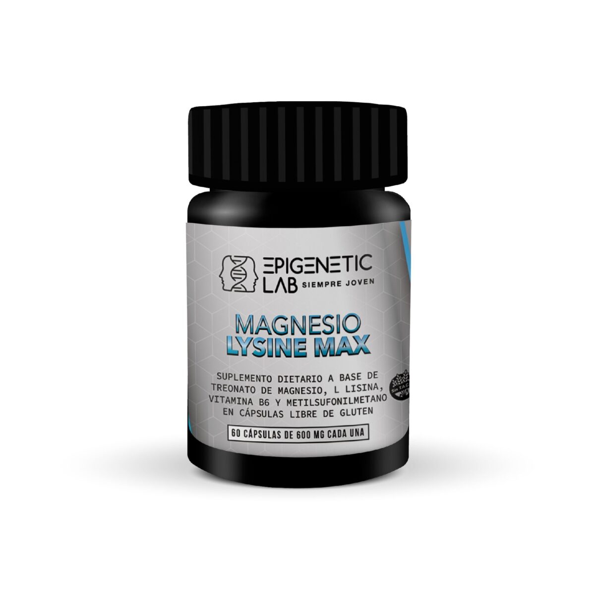 MAGNESIO LYSINE MAX X 60 CAPSULAS DE 600 MG SIN TACC
