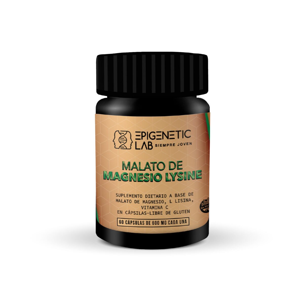 MALATO DE MAGNESIO LYSINE X 60 CAPSULAS DE 600 MG SIN TACC