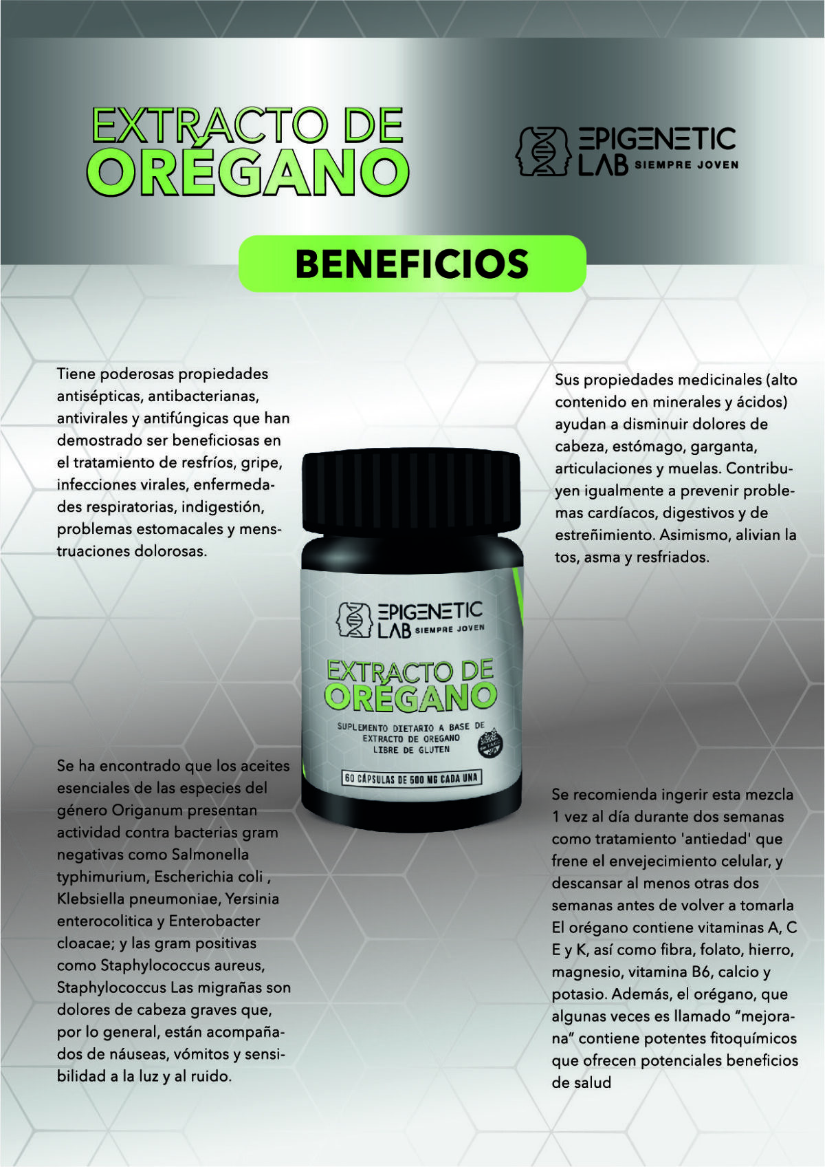 EXTRACTO DE OREGANO X 60 CAPPSULAS DE 600 MG SIN TACC - Image 3