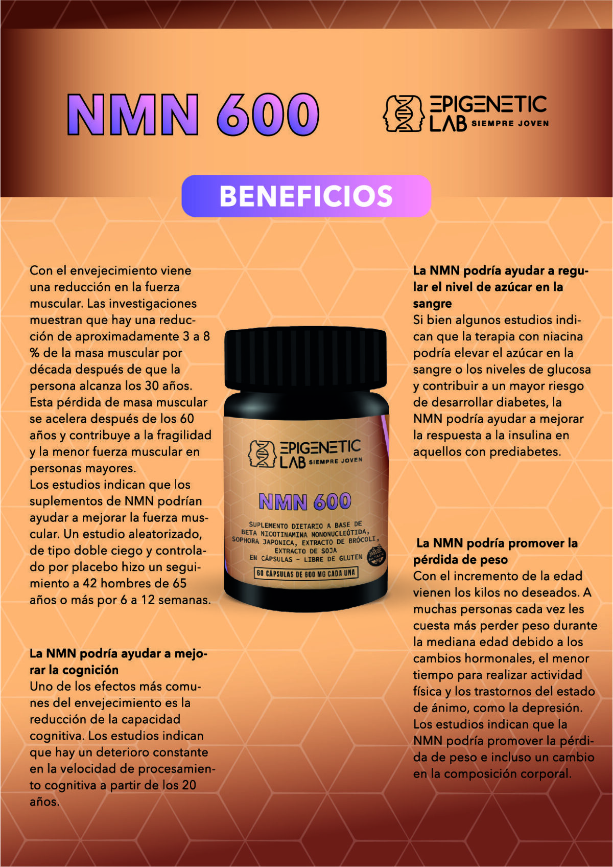 NMN 600 X 60 CAPSULAS DE 600 MG SIN TACC - Image 6