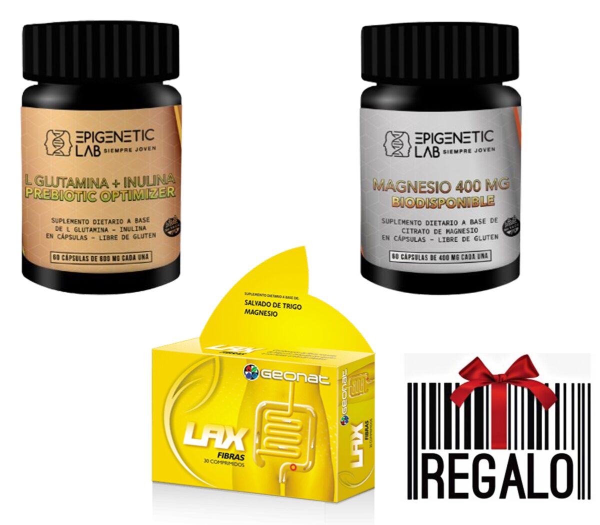 PACK REGULADOR INTESTINAL X 60 CAPSULAS C/U + REGALO LAX FIBRAS