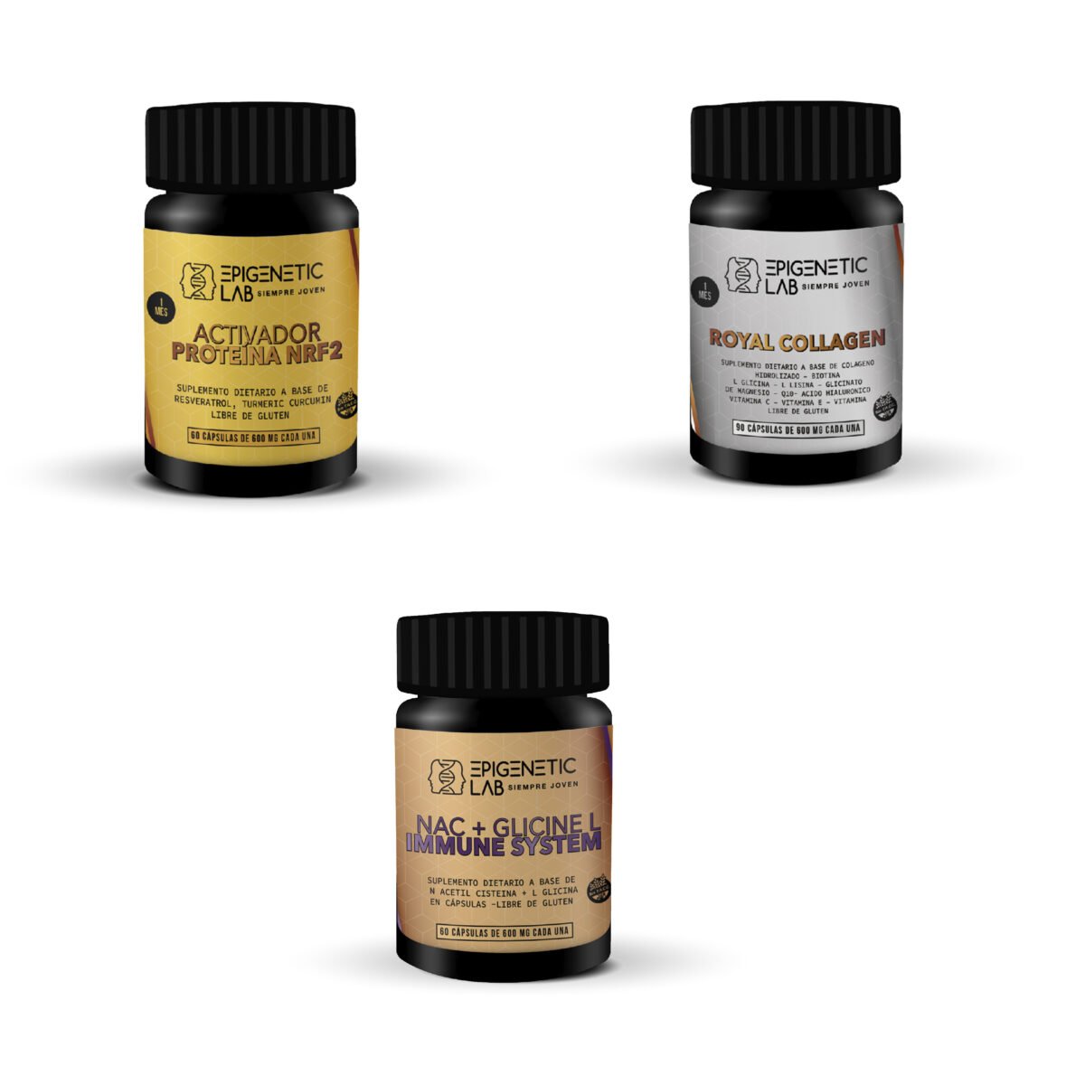 COMBO ANTI AGE + ADN + TELOMEROS SIN TACC